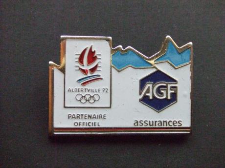 Olympische Spelen Albertville 1992 sponsor AGF verzekeringen